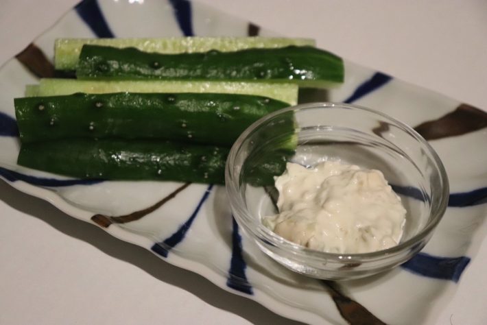 野菜スティックにディップ