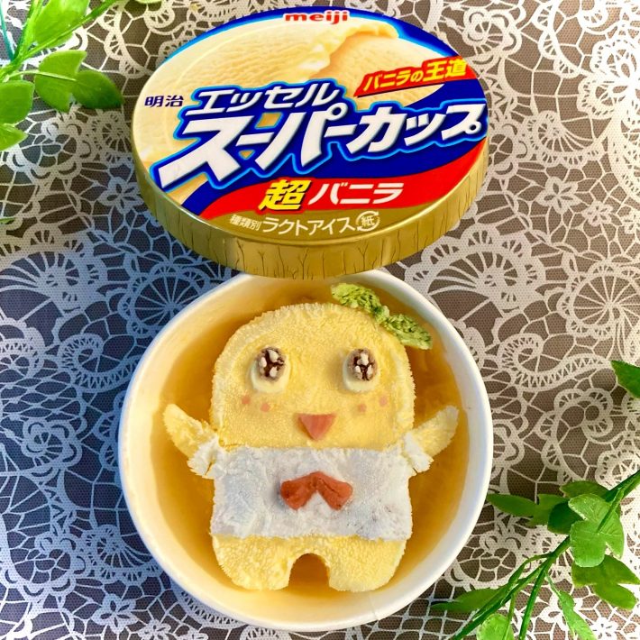 「ふなっしー」服はチョコミントアイス