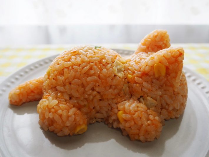 チキンライスで型抜