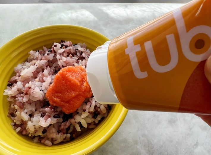 3秒で明太子ご飯のできあがり！