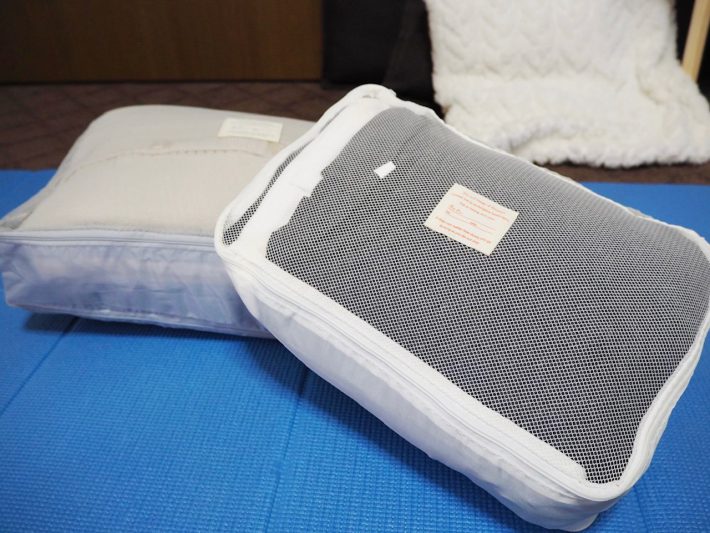 表面がメッシュ素材で通気性もある