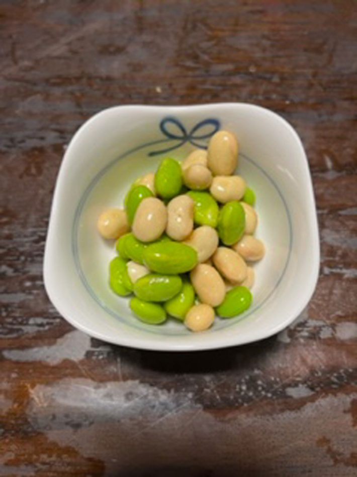 枝豆と大豆のガーリックペッパー