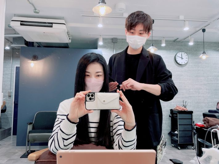 美容師さんと元井