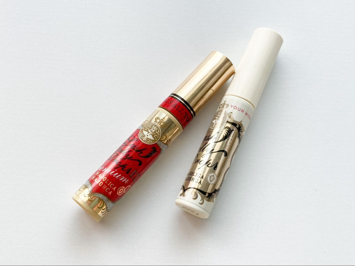 右が初代まつげ美容液である「ラッシュジェリードロップ EX」