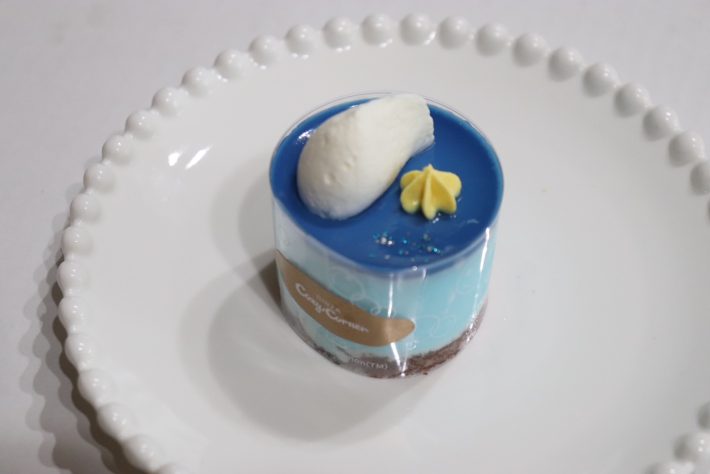 ポッチャマのソーダあじのムースケーキ