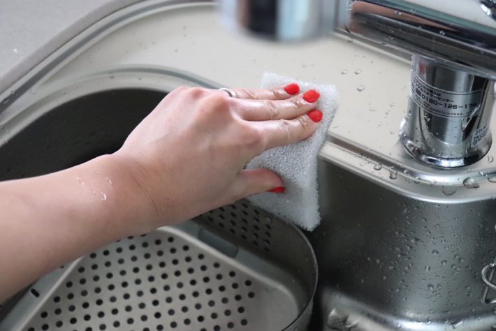 スポンジよりも圧倒的に洗いやすい