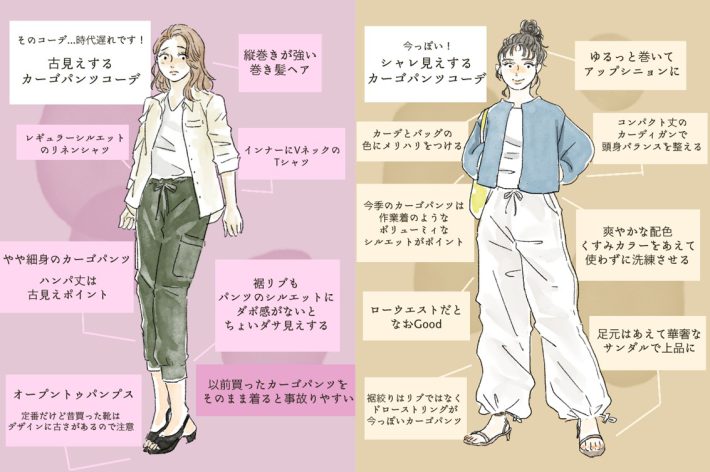 カーゴパンツコーデ