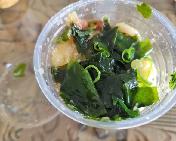 5種の中で混ざりにくかったのが、「梅おろしうどん」。これはこれでアリかもしれません