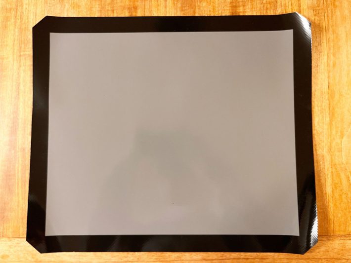 レンジ汚れ防止マットを広げたところ