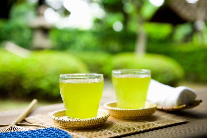 夏の緑茶