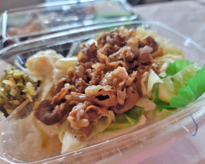 「～キャベツたっぷり～ビーフレモン弁当」税込600円