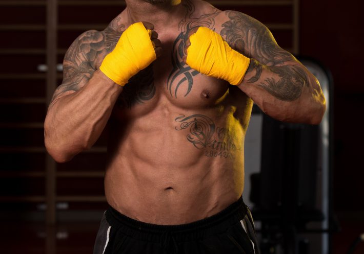 格闘家のタトゥー