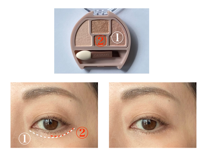 キャンメイクプランぷくコーデアイズ④