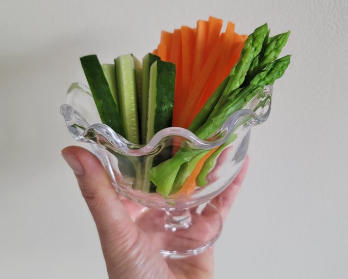 野菜スティックを入れてみました！おしゃれにまとまります