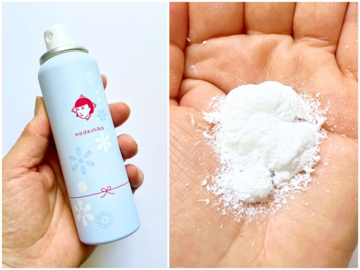 スプレーすると出てくる白い泡