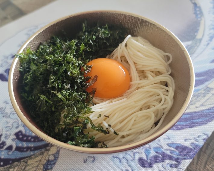 海苔たっぷり卵そうめん
