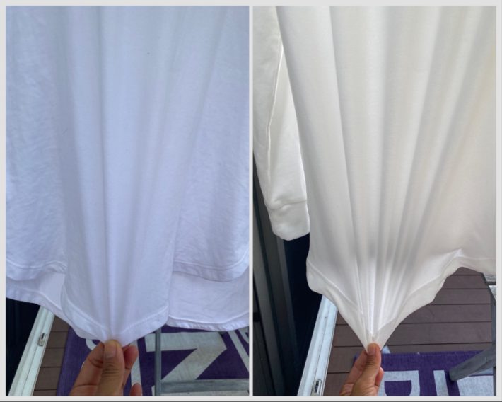 左：ユニクロ　右：ワークマン