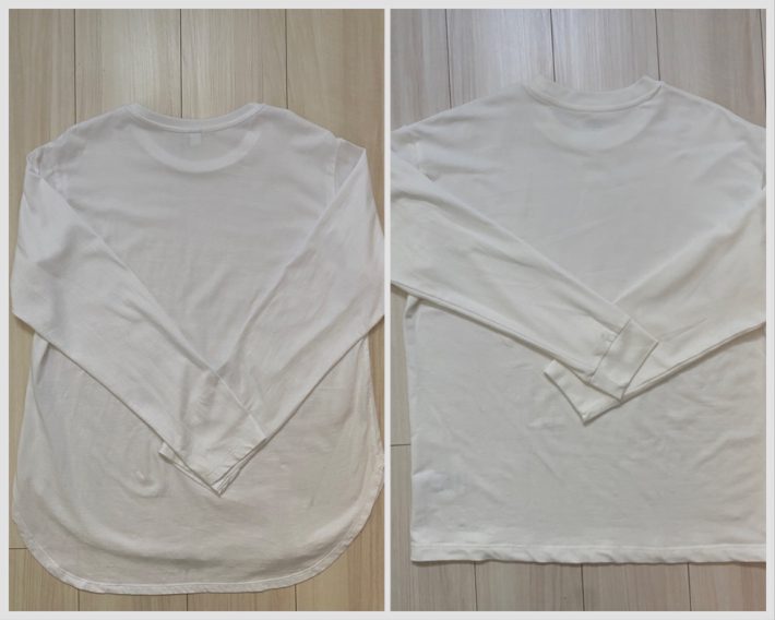 左：ユニクロ　右：ワークマン