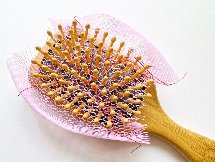 3〜4日すると抜け毛が溜まってくる