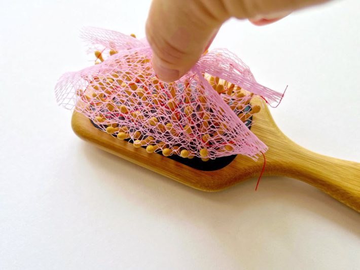 ネットを外してゴミ箱へポイッ