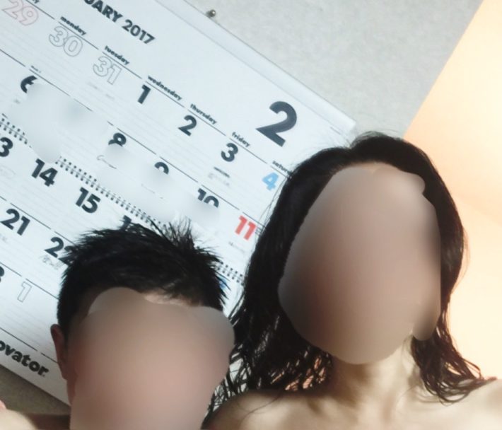 入院前日息子との写真