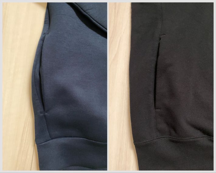 左：ワークマン　右：ユニクロ