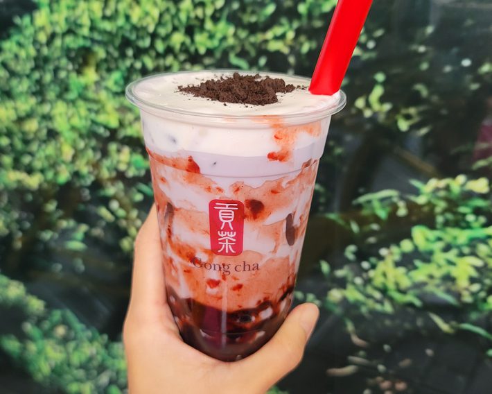 マジックタロウィンパーティー ミルク（ICED）610円　※タピオカ（80円）は追加トッピング