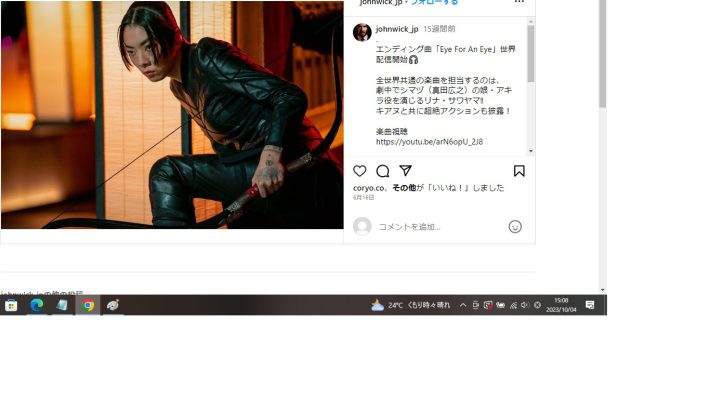 『ジョン・ウィック：コンセクエンス』で映画デビューを果たしたリナ・サワヤマ