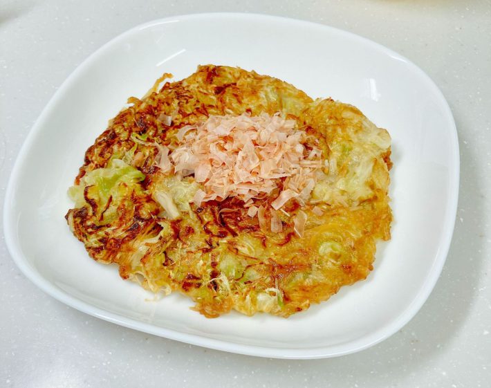 キャベツを切って焼くだけの腸活レシピ