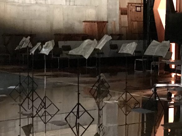 濡れてしまった楽譜