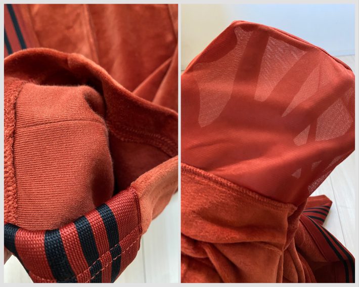 ワークマン「ベロアトラックストレートパンツ」のポケット