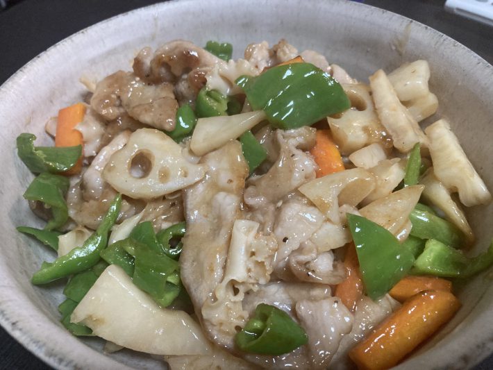 ホホホタケの炒め物