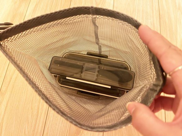 長方形のランチボックスがすっぽり収まる