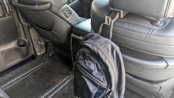 リュックをかけてみた