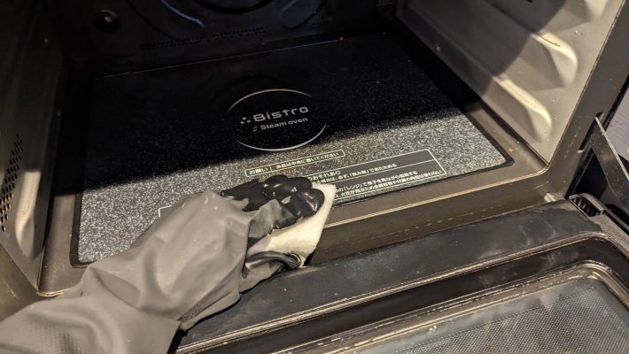 電子レンジの中