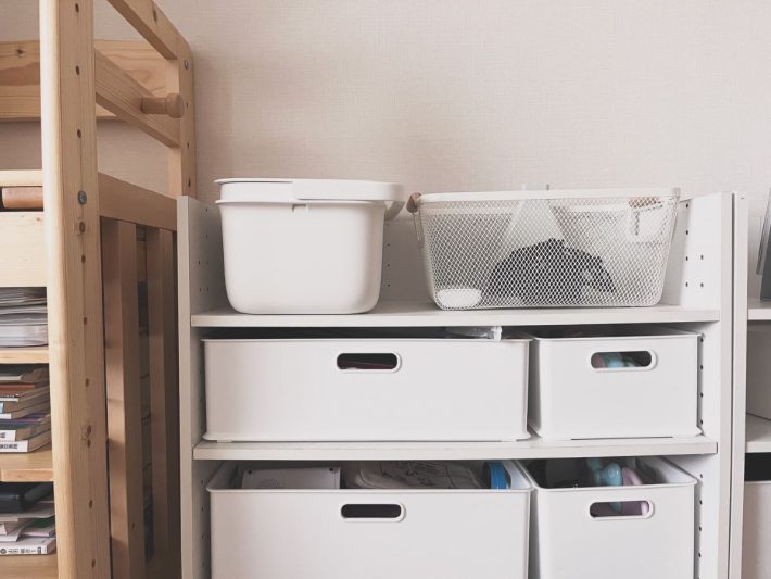 子どものおもちゃ入れや小物収納として使用できる