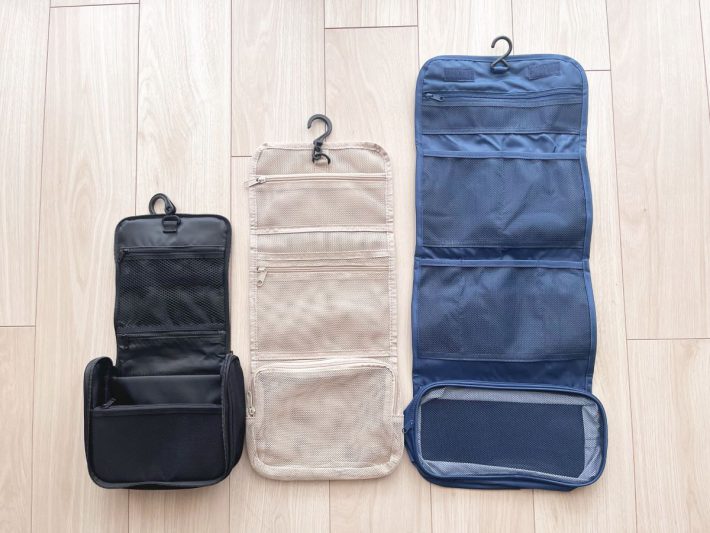 各ポーチのサイズを比較