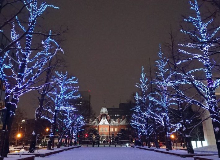 札幌（旧北海道庁赤レンガ庁舎前通り）