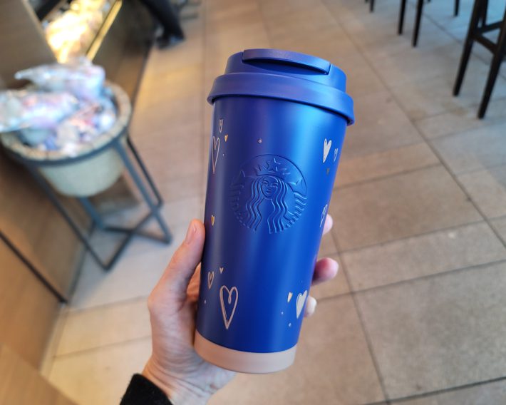 バレンタイン2024ステンレスTOGOロゴ　タンブラーネイビー473ml　4200円