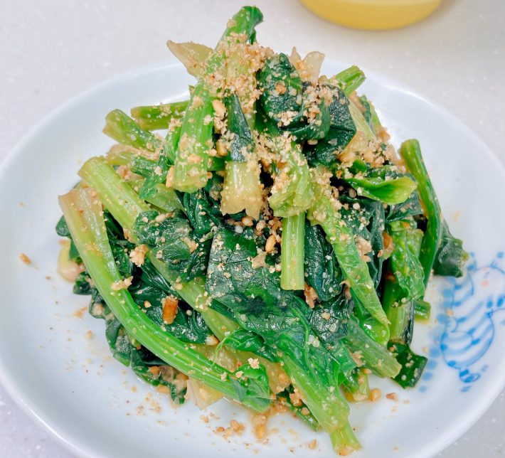 ほうれん草のやみつきゴマ生姜・材料