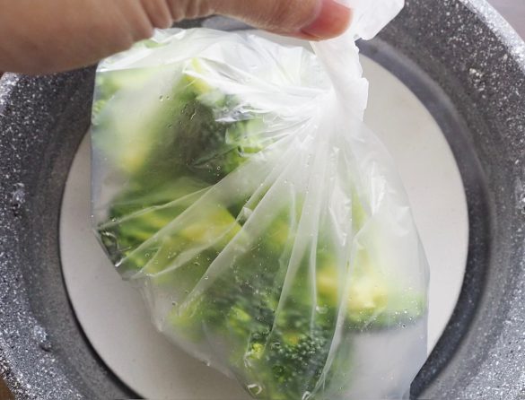 湯せん調理ができるポリエチレン袋