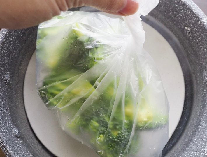 湯せん調理ができるポリエチレン袋