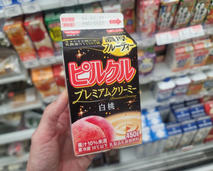 今年の冬に私が沼った「ピルクル プレミアムクリーミー 白桃」※店舗によっては販売終了