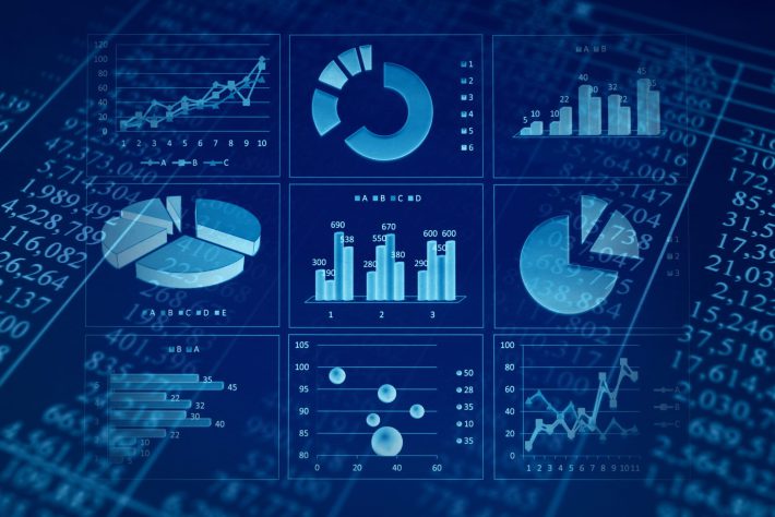 ビジネスコンセプト　ファイナンシャルグラフ