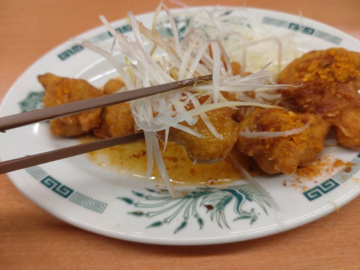 ドラゴンチキンのネギ