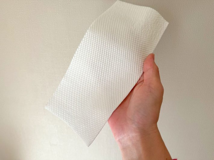 キッチンペーパーのような質感