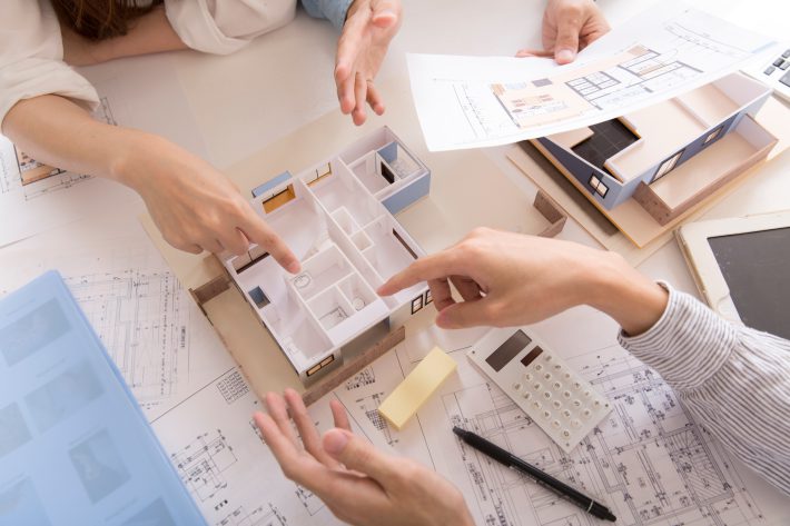 住宅模型で注文住宅の検討をする