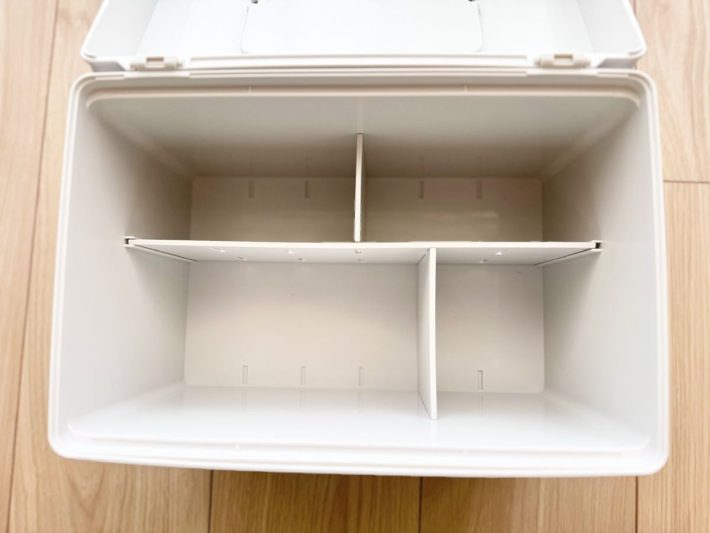 最大4つの部屋に仕切ることができる