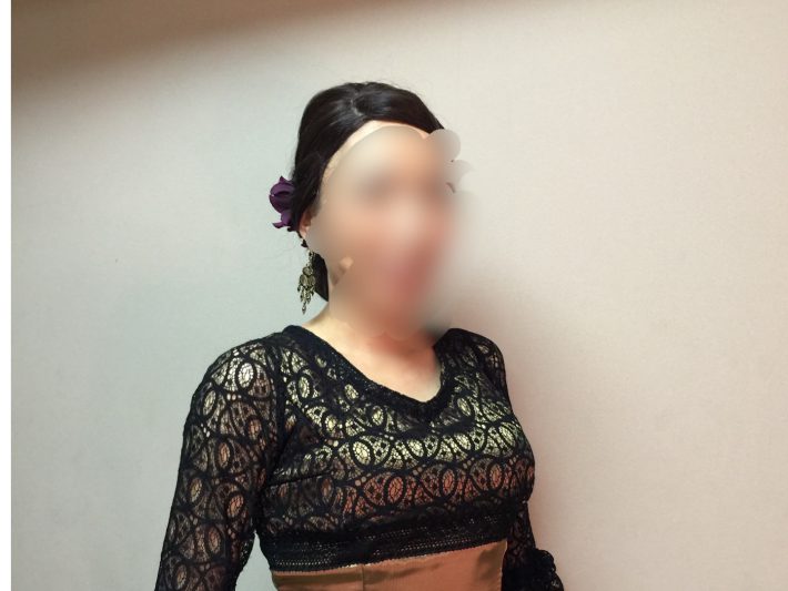 ウィッグでフラメンコ