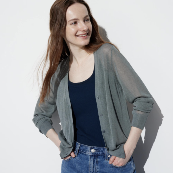 ライトVネックカーディガン(長袖)